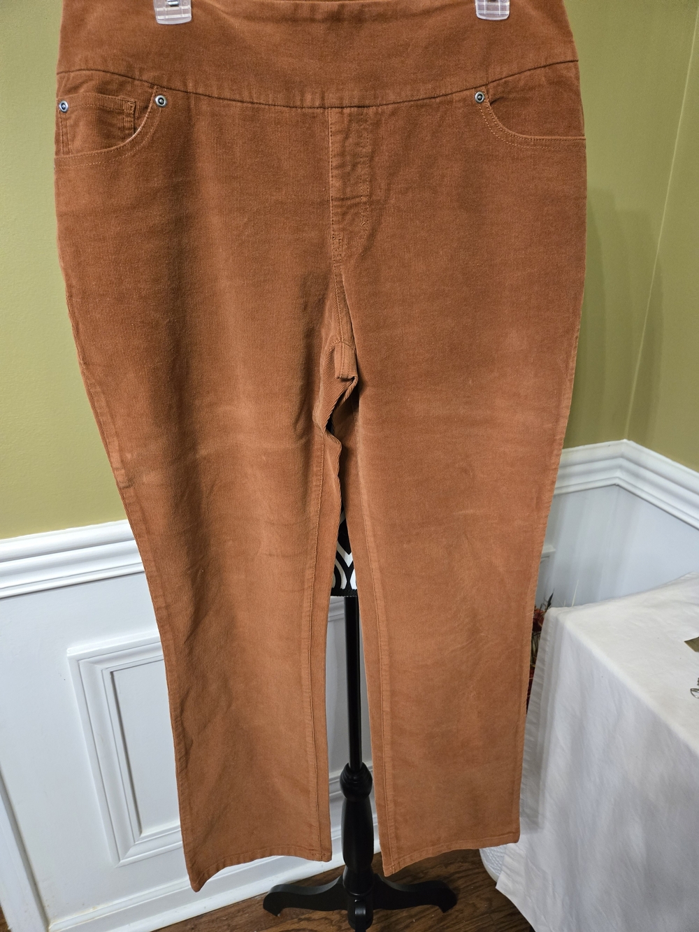 Chadwicks of Boston Rust Corduroy Pull-On Pants 14